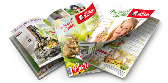 starší čísla vydání katalogu Velkého košíku